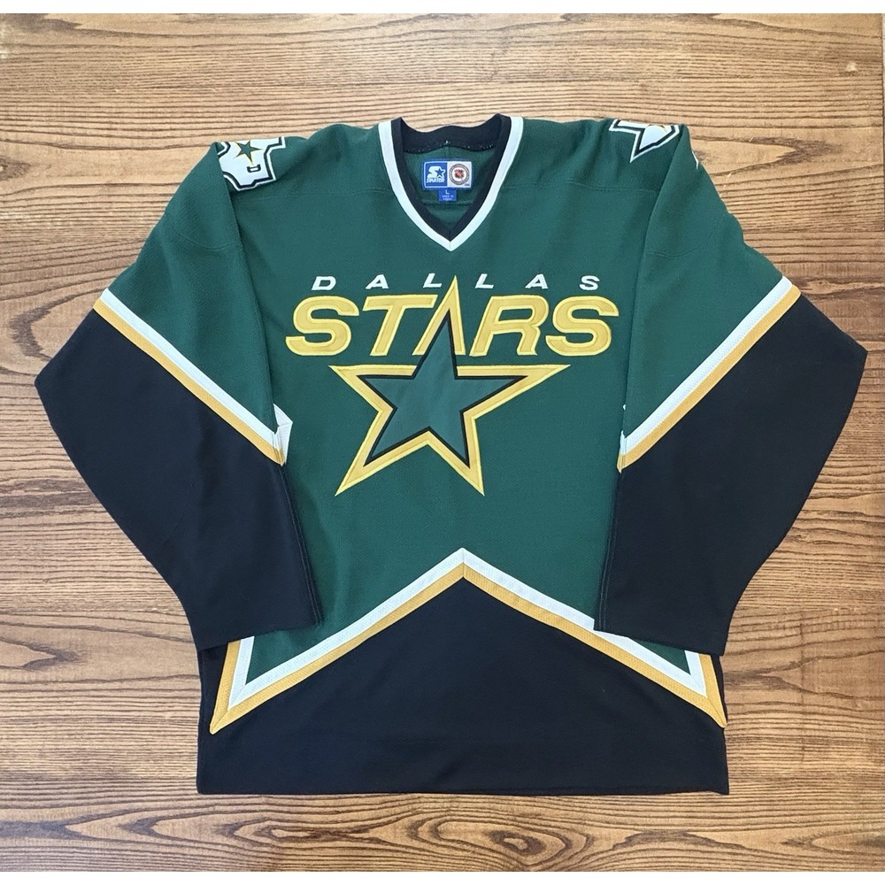 Vintage 90s Starter NHL Dallas Stars Officially Licensed Hockey Jersey Large